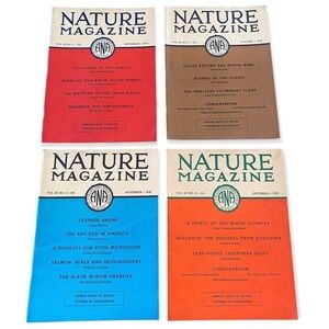 Lot of Four (4) Vintage Nature Magazines 1936